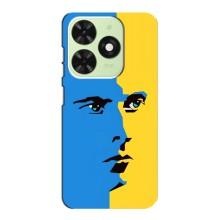 Украинские Чехлы для Tecno Pop 8 с картинкой УПА (AlphaPrint) (Степан Бандера)