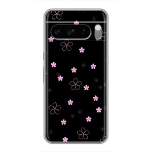 Чехол с розовым рисунком для TECNO Pop X