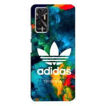 Чехлы Адидас для TECNO Pova-2 (LE7n) (AlphaPrint) (Яркий Адидас)