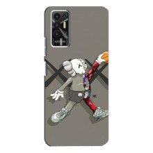 Чехлы для TECNO Pova-2 (LE7n) - Bearbrick Louis Vuitton (PREMIUMPrint) (Беарбрик Джордан)