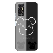 Чехлы для TECNO Pova-2 (LE7n) - Bearbrick Louis Vuitton (PREMIUMPrint) (БеарБрик глаза)