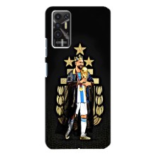 Чехлы для TECNO Pova-2 (LE7n) (Leo чемпион) (AlphaPrint) (Месси Король)