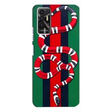Чехлы ГУЧЧИ для Техно Пова - 2 (AlphaPrint) (Gucci змия)