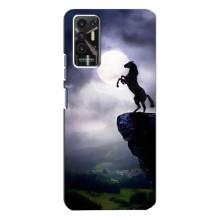 Чехлы с изображением разных животных для TECNO Pova-2 (LE7n) (Лошадь)