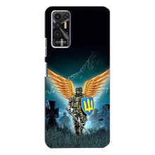 Чехлы с картинкой ЗСУ для TECNO Pova-2 (LE7n) (AlphaPrint) (Солдат ЗСУ)