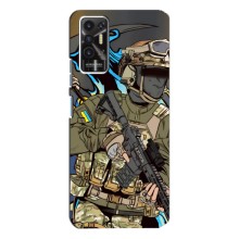 Чехлы с картинкой ЗСУ для TECNO Pova-2 (LE7n) (AlphaPrint) (Воин ВСУ)