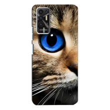 Чехлы с Котиками для TECNO Pova-2 (LE7n) (VPrint) (Глаз кота)