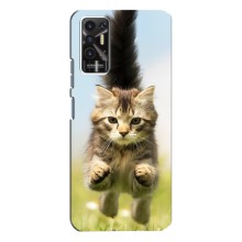 Чехлы с Котиками для TECNO Pova-2 (LE7n) (VPrint) (Прыжок кота)