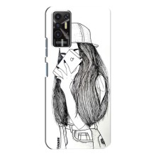 Чехол с печатью для TECNO Pova-2 (LE7n) - (Мода) (AlphaPrint) (Фото девочки)