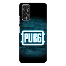 Чехол PUBG для Техно Пова - 2 (AlphaPrint) (Лого PUBG)