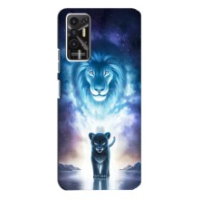 Чохол з картинкою ЛЕВ для TECNO Pova-2 (LE7n) (VPrint) (Маленький лев)