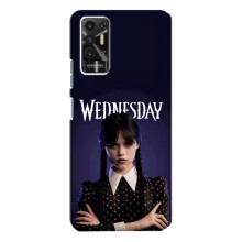 Чехлы Венсдей на TECNO Pova-2 (LE7n) Уэнсдей (AlphaPrint) (Wednesday)
