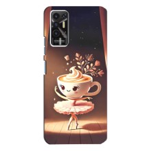 Чехол с мемом Тралалело тралала на TECNO Pova-2 (LE7n) (Балерина капучина)