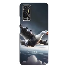 Чехол с мемом Тралалело тралала на TECNO Pova-2 (LE7n) (Бомбардини гусини)