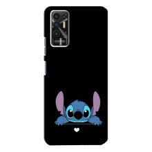Чехол с принтом Стич на TECNO Pova-2 (LE7n) – Стич на черном