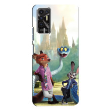 Чехол Зоотрополіс на TECNO Pova-2 (LE7n) – Ник Джуди и змея