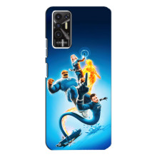 Чехол с принтом Фантастическая четверка для TECNO Pova-2 (LE7n) – Фантастическая четверка