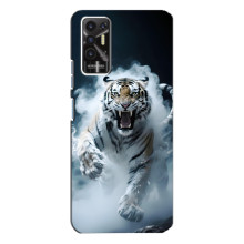 Чехол с картинкой «Хищники» для TECNO Pova 2 (LE7n) – Тигр