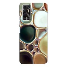 Мраморный чехол на TECNO Pova-2 (LE7n) (VPrint) (Радужный Мрамор)