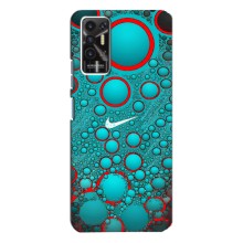 Силиконовый Чехол на TECNO Pova-2 (LE7n) с картинкой Nike (Найк зеленый)