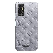 Текстурный Чехол Louis Vuitton для Техно Пова 2 – Белый ЛВ