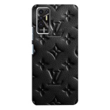 Текстурный Чехол Louis Vuitton для Техно Пова 2 – Черный ЛВ