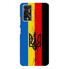 Украинские Чехлы для TECNO Pova-2 (LE7n) с картинкой УПА (AlphaPrint) (Флаг УПА)