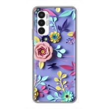 Чехлы с Цветами для Tecno POVA 3 (LF7n) (VPrint) (Цветочный дизайн)