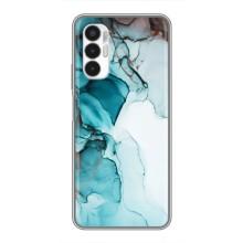 Чехол для техно Пова 3 - с принтом (Дизайнерские) (AlphaPrint) (Бирюзовый мрамор)