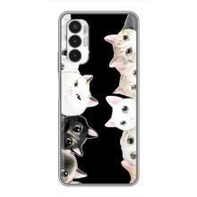 Чехол на техно Пова 3 с Котами (VPrint) (Взгляд котов)