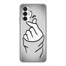 Чехол с принтом для Tecno POVA 3 (LF7n) (AlphaPrint - Знак сердечка)