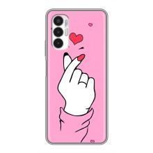 Чехол с принтом для Tecno POVA 3 (LF7n) (AlphaPrint - Знак сердечка)