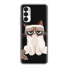 Чехол с принтом для Tecno POVA 3 (LF7n) (AlphaPrint) Модные коты (Грустный кот)