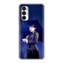 Чехлы Венсдей на Tecno POVA 3 (LF7n) Уэнсдей (AlphaPrint) (Уэнздей с зонтом)