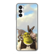 Чехол с мультфильмом Шрек на Tecno POVA 3 (LF7n) – Шрек и осел