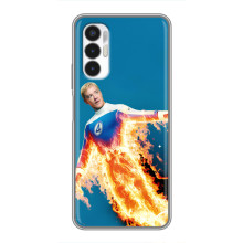 Чехол с принтом Фантастическая четверка для Tecno POVA 3 (LF7n) – Человек-Факел