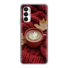 Чехол с уникальным дизайном «Осень с кофе» для Tecno POVA 3 (LF7n) – Кофе на пледе