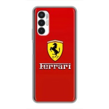 Силиконовый бампер с картинкой машины на Tecno POVA 3 (LF7n) (Ferrari Logo)