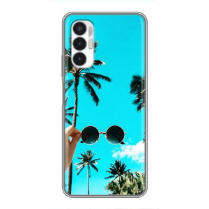 Силиконовый чехол с КАРТИНКАМИ лето для Tecno POVA 3 (LF7n) (AlphaPrint)