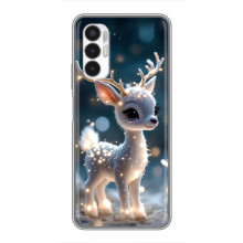 Яркий чехол для Tecno POVA 3 (LF7n) с Зимними Оленятами – Блистающий оленёнок