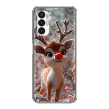 Яркий чехол для Tecno POVA 3 (LF7n) с Зимними Оленятами