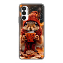 Печатный чехол «Зверята с кофе» для Tecno POVA 3 (LF7n) – Белка с кофе