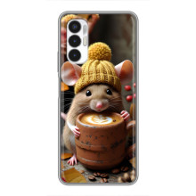 Печатный чехол «Зверята с кофе» для Tecno POVA 3 (LF7n) – Медведь с кофе