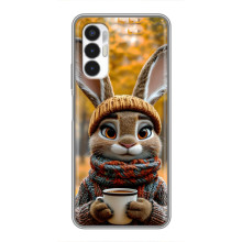 Печатный чехол «Зверята с кофе» для Tecno POVA 3 (LF7n) – Зайчик с кофе