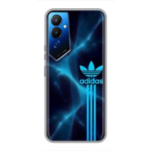 Чехлы Адидас для Tecno POVA 4 (LG7n) (AlphaPrint) (Синий Адидас)
