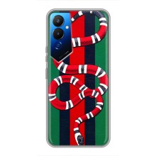 Чехлы ГУЧЧИ для Техно Пова 4 (AlphaPrint) (Gucci змия)