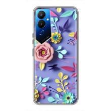 Чохли з квітами для Tecno POVA 4 (LG7n) (VPrint) (Дизайн квітів)