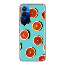 Чехлы с Фруктами для Tecno POVA 4 (LG7n) (VPrint) (Грейпфрут)