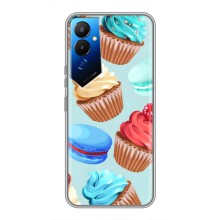 Чехлы с Фруктами для Tecno POVA 4 (LG7n) (VPrint) (Кексики)