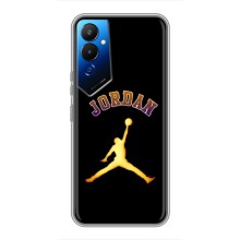 Чохли для Tecno POVA 4 (LG7n) - з картинкою JORDAN (AlphaPrint) (Jordan Gold)